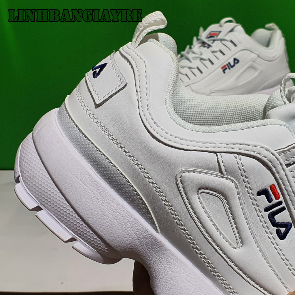 Giày Sneaker F.I.LA Disruptor 2, Hàng SC, Fullbox, Siêu Đẹp, Hack Dáng 6cm, Quảng Châu