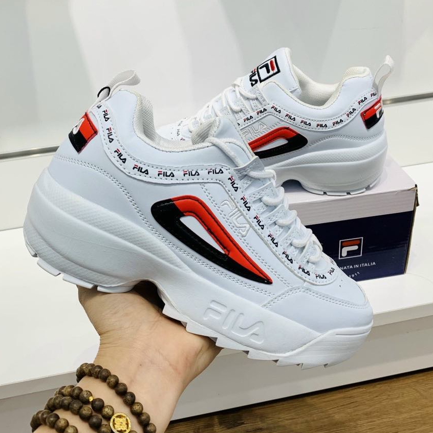 Giày Sneaker F.I.LA Disruptor 2, Hàng SC, Fullbox, Siêu Đẹp, Hack Dáng 6cm, Quảng Châu