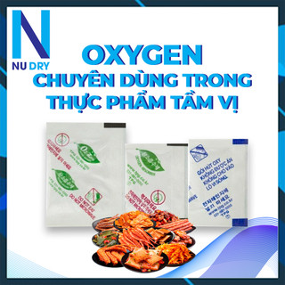 Gói hút ẩm Thực phẩm NUDRY Oxygen dùng cho Bánh Trung Thu các loại cá khô chống ôi thiu 200 gói