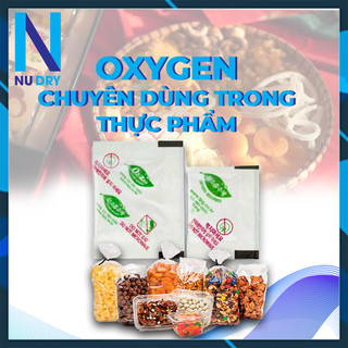 Gói hút ẩm Thực phẩm NUDRY Oxygen dùng cho Bánh Trung Thu các loại bánh cá khô chống ôi thiu 50 Gói