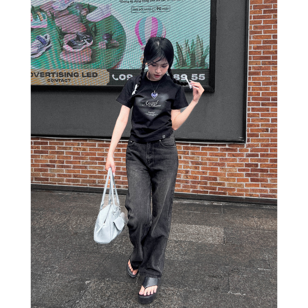 Áo Thun Baby Tee Nữ PRADIES Vague Heart