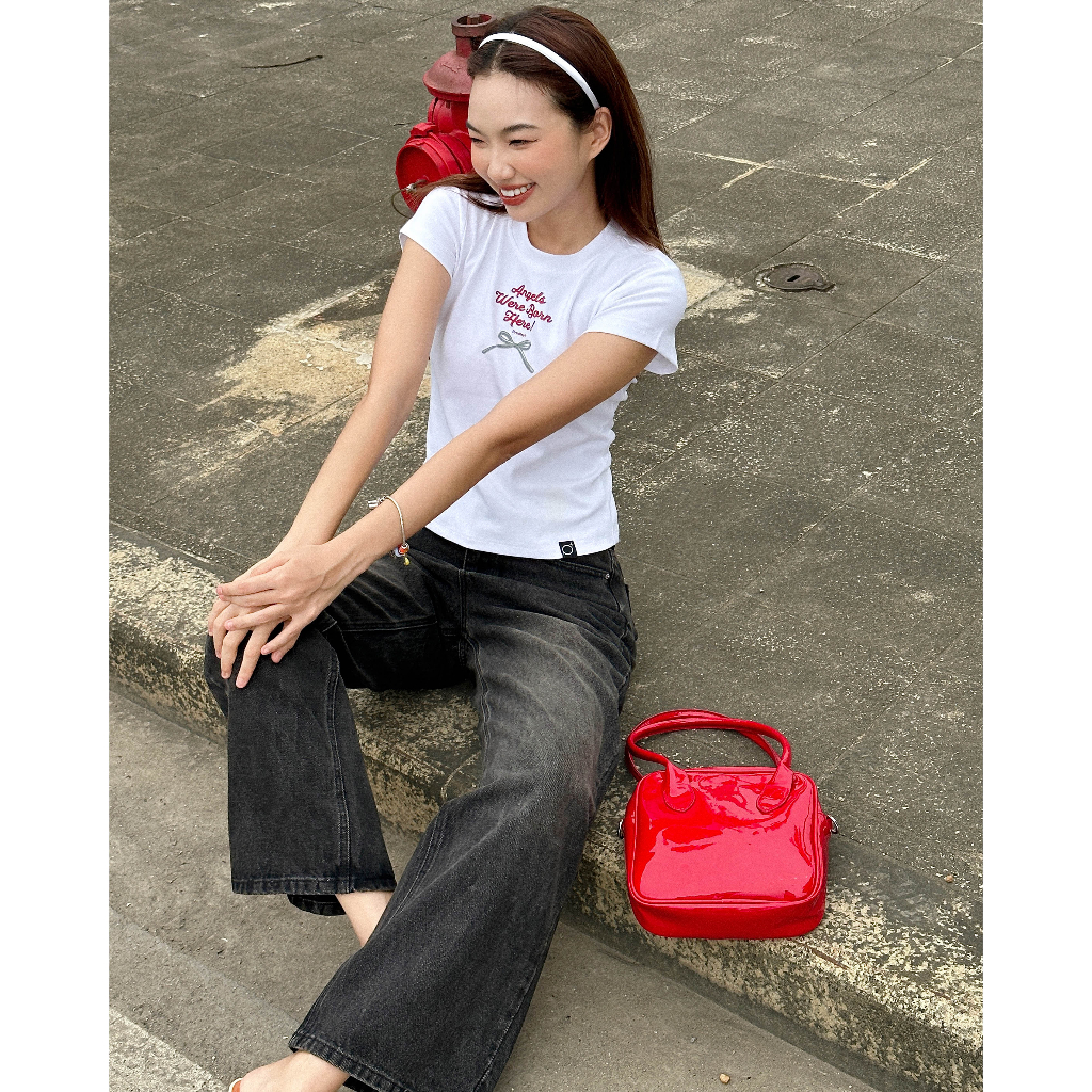 Áo Thun Nữ Baby Tee PRADIES Bow