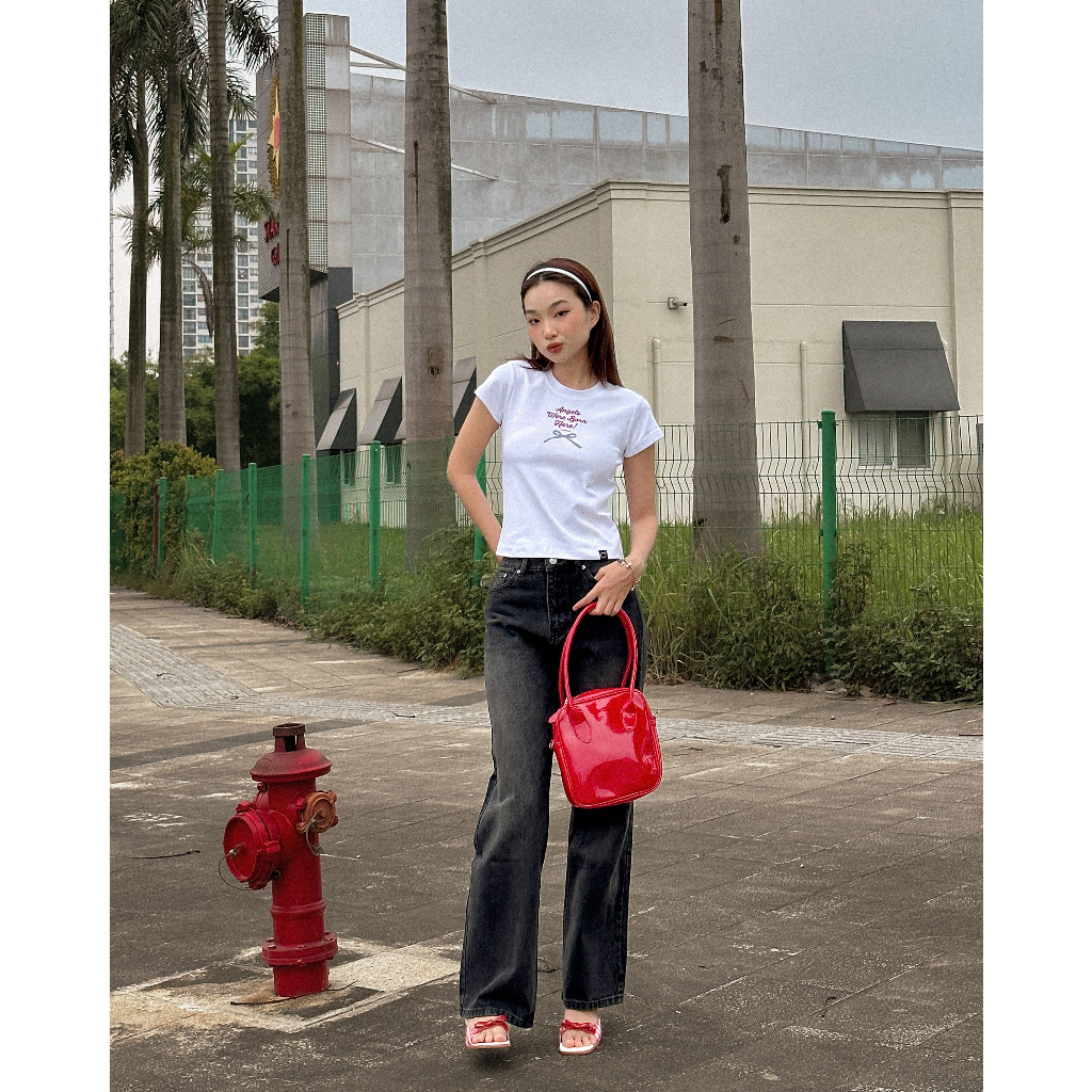 Áo Thun Nữ Baby Tee PRADIES Bow