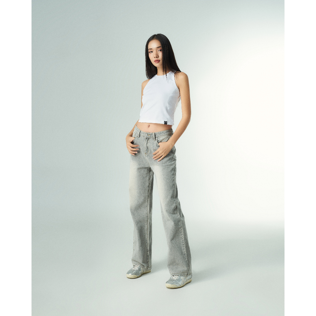 Quần Jeans Nữ Ống Rộng PRADIES Vintage