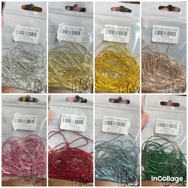 Chỉ Kẽm Xoắn Mềm Ấn Độ
