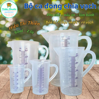 Ca nhựa chia vạch định lượng dùng trong pha chế, làm bánh, nấu ăn