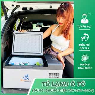 Tủ lạnh mini Alpicool dùng được cho ô tô và nhà ở điện 12v - 24v và 220v