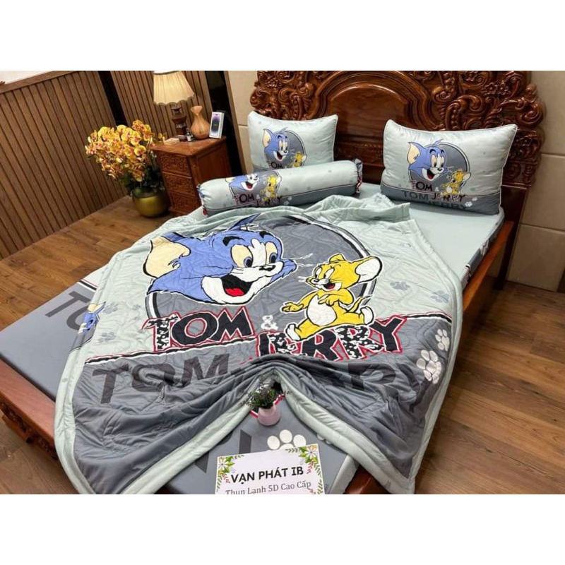 DRAP THUN LẠNH 5D TOM VÀ JERRY DỄ THƯƠNG
