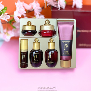 Sét Whoo Đỏ Tân Dịch Dưỡng Da Chống Lão Chống Nhăn Hóa Whoo Đỏ 6 Sản Phẩm Jinhyul Hyang