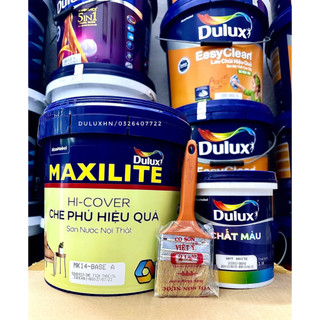 Combo 1 lít sơn Dulux Maxilite, chổi quét