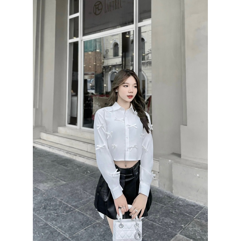 Emily Shirt - Áo sơ mi đính nơ thiết kế DTM