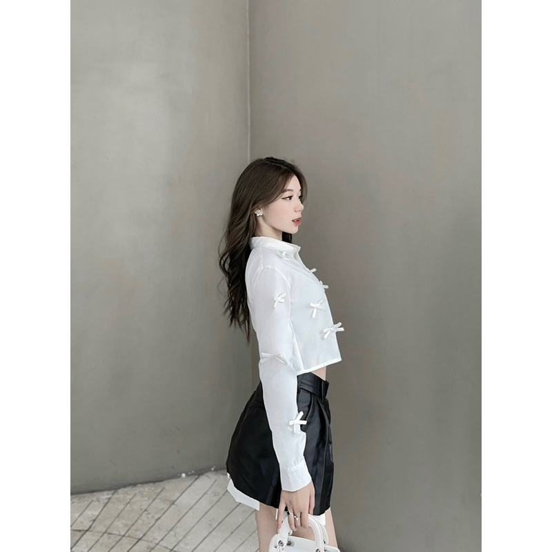 Emily Shirt - Áo sơ mi đính nơ thiết kế DTM