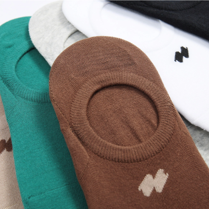 Tất lười nam ICONDENIM Dệt Logo chất Cotton tự nhiên - VOID0017