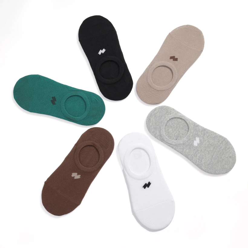 Tất lười nam ICONDENIM Dệt Logo chất Cotton tự nhiên - VOID0017