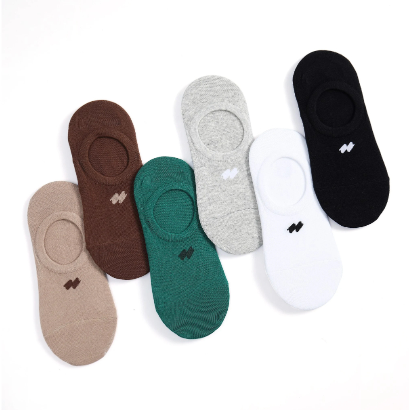 Tất lười nam ICONDENIM Dệt Logo chất Cotton tự nhiên - VOID0017