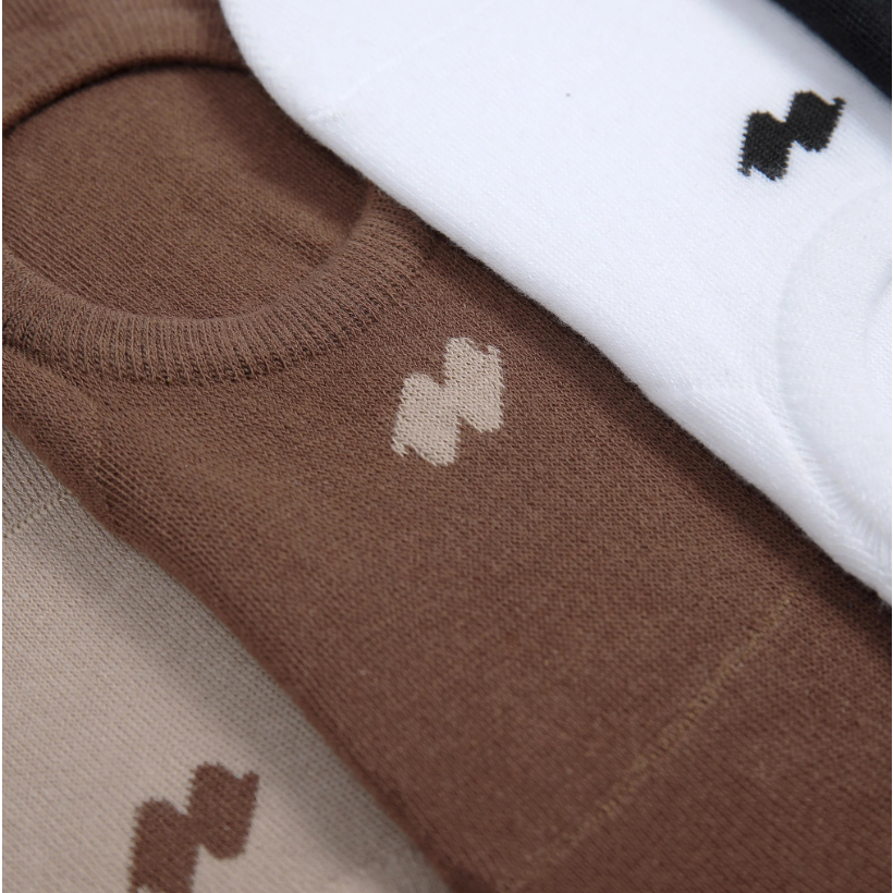 Tất lười nam ICONDENIM Dệt Logo chất Cotton tự nhiên - VOID0017