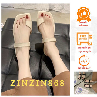 Dép nữ-Dép xỏ ngón mix quai ngang siêu xinh( phong cách hàn)