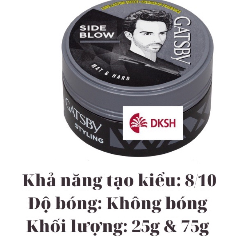 Wax sáp tạo kiểu tóc Gatsby Hair Styling 75g nhập khẩu Indonesia