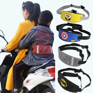 Đai xe máy cho bé ,Đai an toàn cho bé đi xe máy có Phản Quang loại CAO CẤP (TT02)
