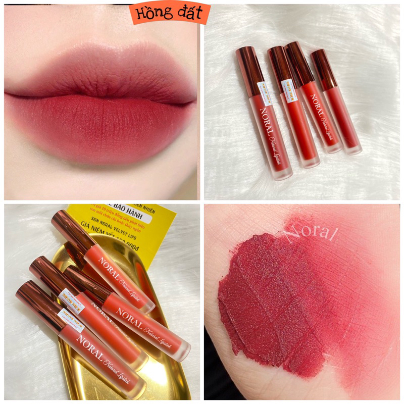 Son Kem Lì Noral ,chất son lì kháng nước k gây bết dính môi