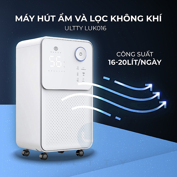 Máy hút ẩm và lọc không khí Xiaomi Ultty LUK016 - Công ty -  BH 24 Tháng