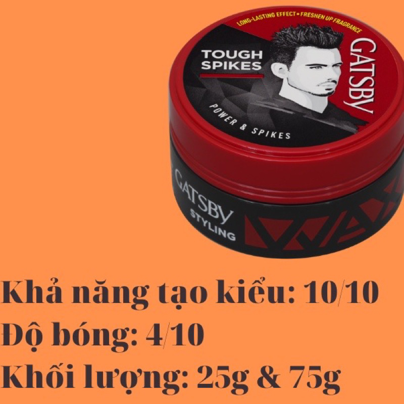 Wax sáp tạo kiểu tóc Gatsby Hair Styling 75g nhập khẩu Indonesia