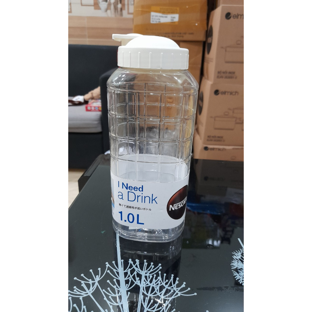 Bình nước nhựa Lock & lock 1 lít Quà tặng từ Nescaffe