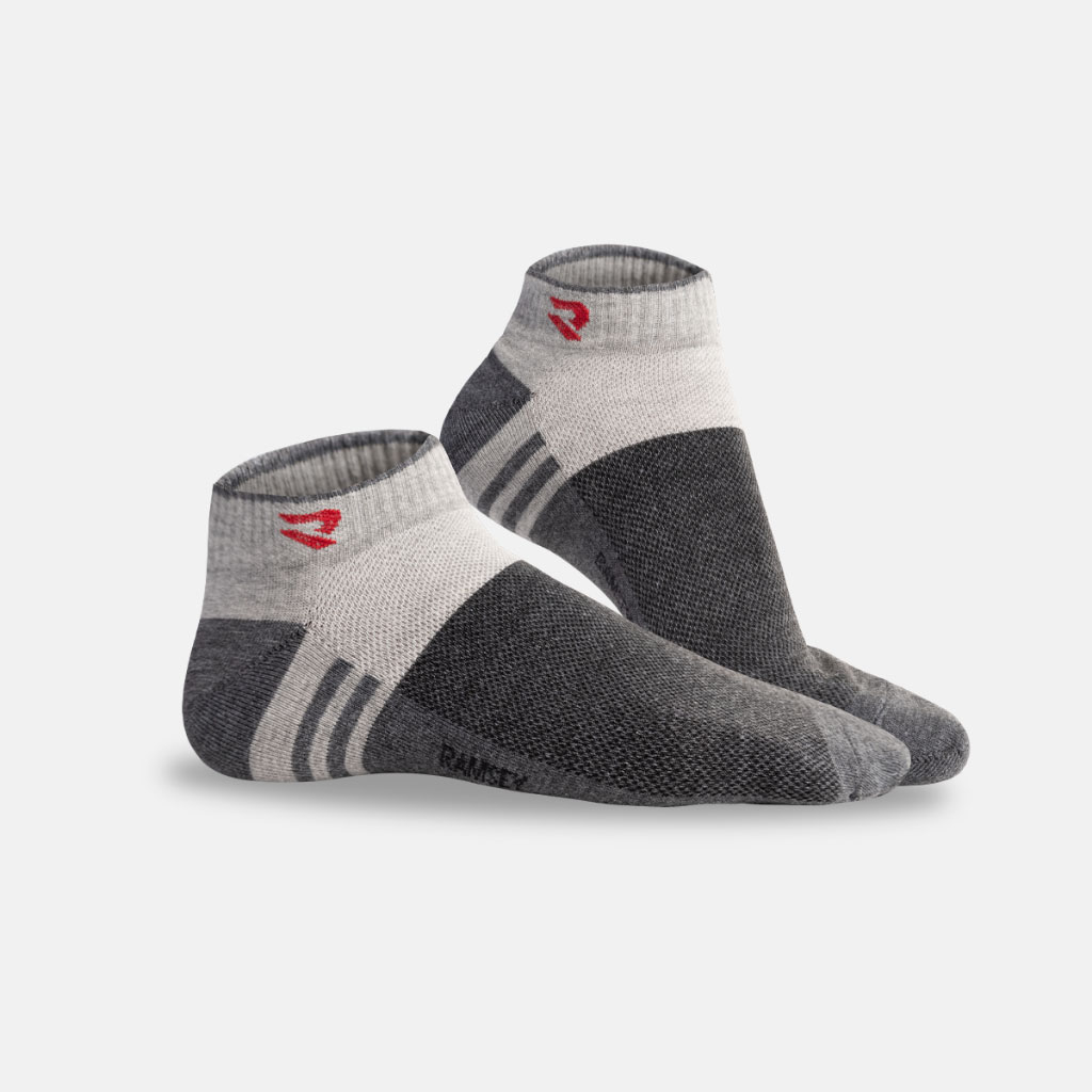 COMBO 3 Đôi Tất Thể Thao Nam Ramsey Active Sport Kháng Khuẩn,Khử Mùi Chống Hôi Chân