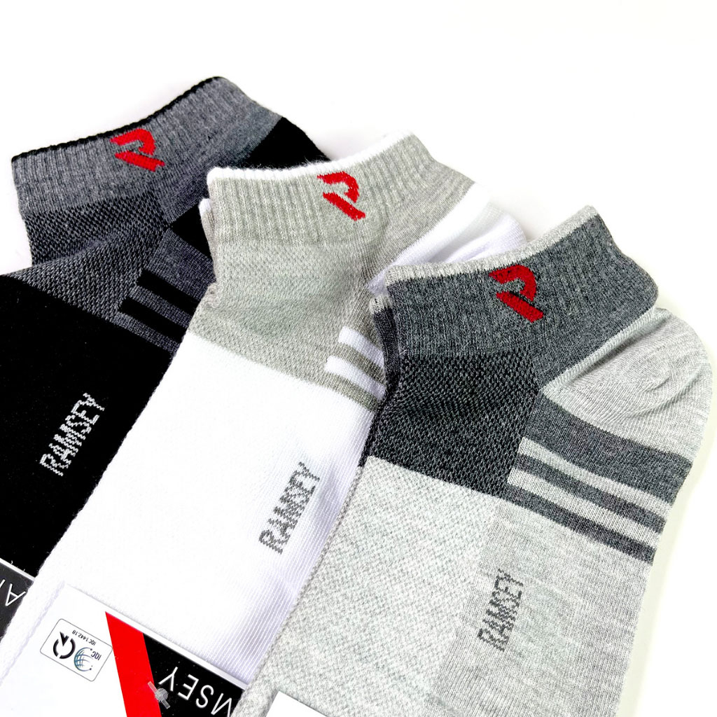 COMBO 3 Đôi Tất Thể Thao Nam Ramsey Active Sport Kháng Khuẩn,Khử Mùi Chống Hôi Chân
