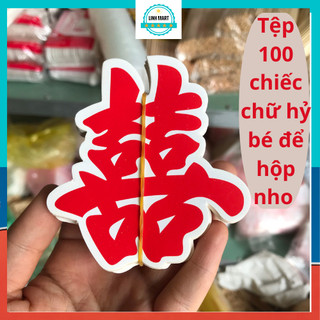  Tệp 100 chữ hỷ bé trang trí hộp nho hộp bánh trang trí đám cưới hỏi Linhmart 