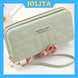 Ví nữ 2 ngăn cầm tay dáng dài thời trang Hàn Quốc đựng tiền nhiều ngăn cao cấp đẹp giá rẻ JOLITA VDCT62