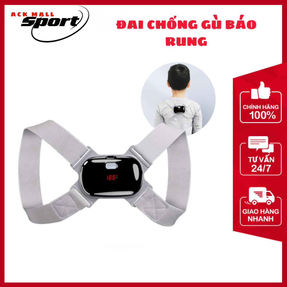 Đai Chống Gù Lưng Trẻ Em Người Lớn Thông Minh Cảm Ứng Báo Rung Khi Lưng Gù Sai Tư Thế - Hãng ACK