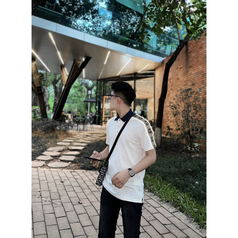 Áo Polo - Gucci - GC SS2022 hoạ tiết vai SS2022