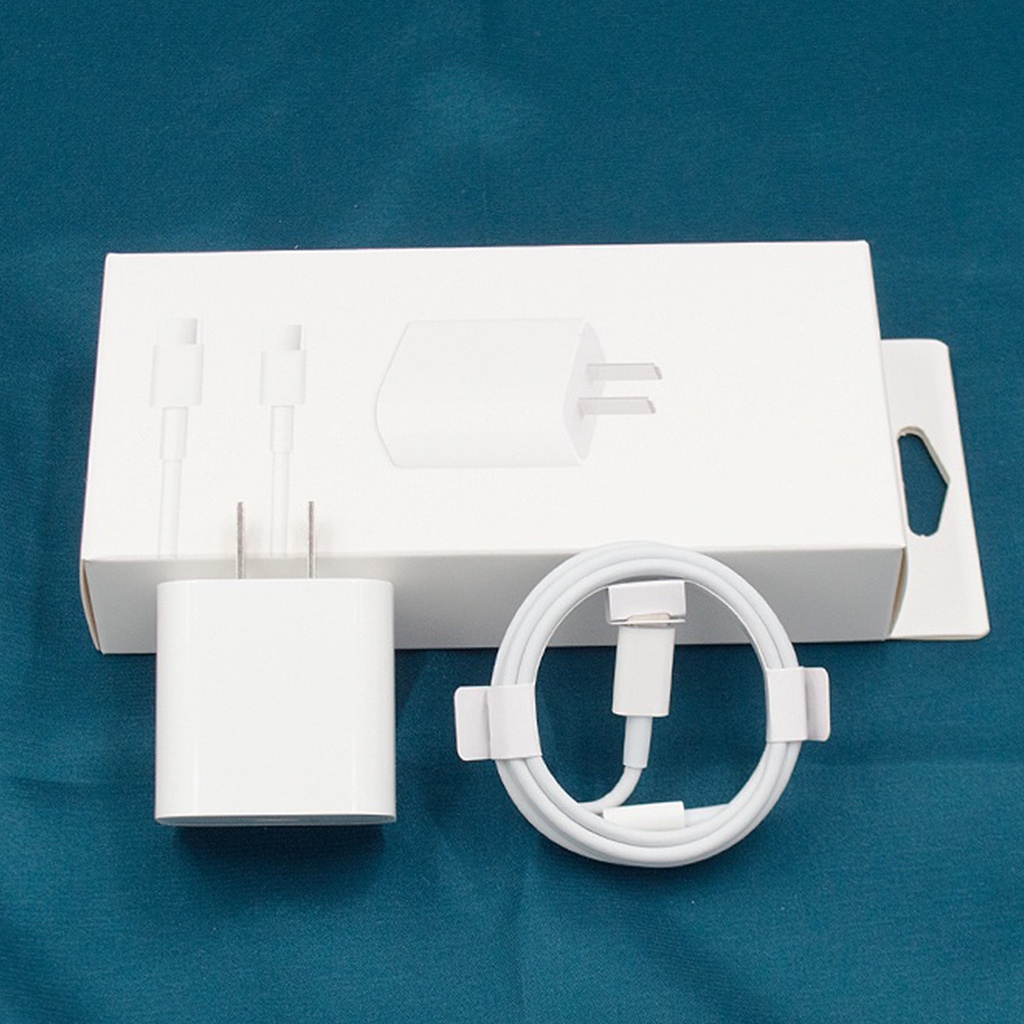 Bộ sạc nhanh PD 20W  cho 7 8 8plus X XsMax 15 11 11 ProMax 12 12 ProMax 13 13 ProMax 14 Plus ProMax