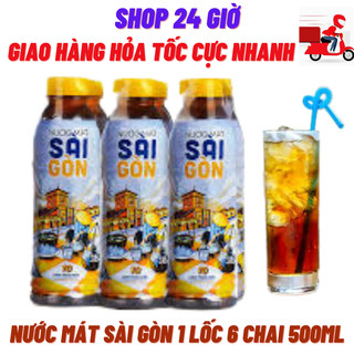 Nước mát sài gòn colormanfood 1 lốc 6 chai 500ml