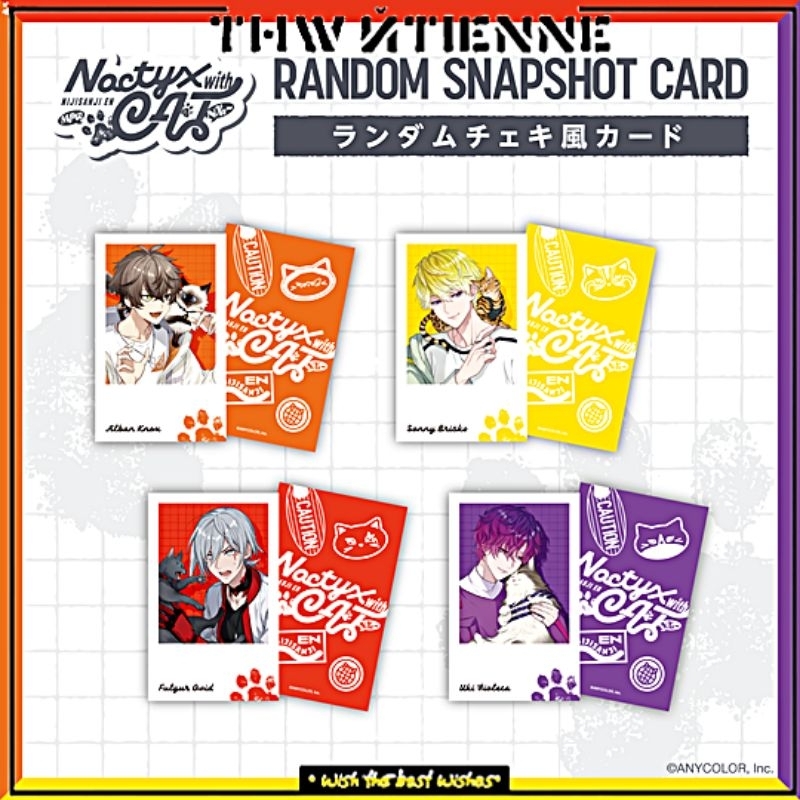 Thẻ snapshot NIJISANJI EN ' NOCTYX with Cat ' chính hãng