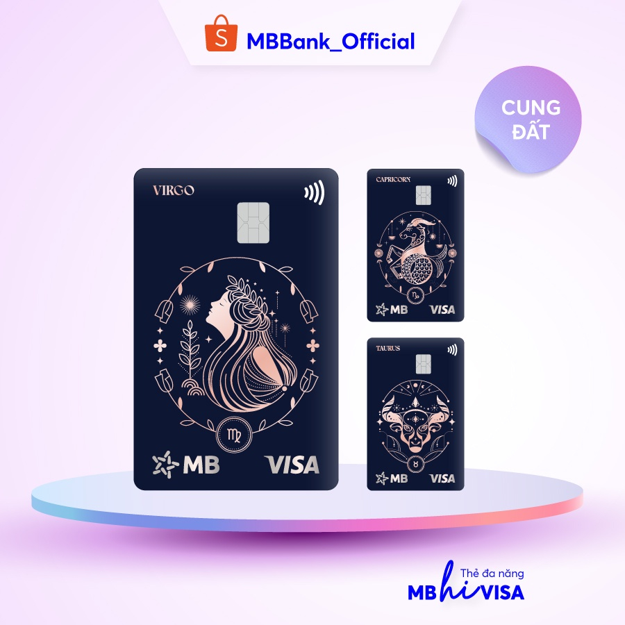 Xác thẻ MB Hi Visa Collection - Zodiac Cung Đất