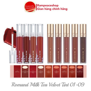 Son Kem Lì Romand Milk Tea Velvet Tint MÀU 01 - 09