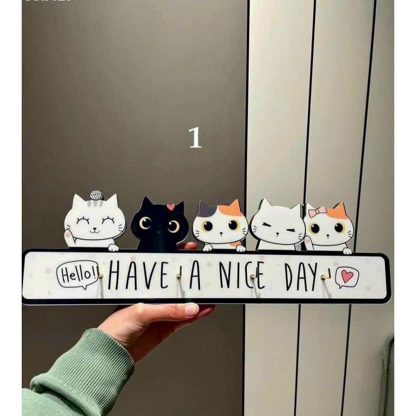 Móc Treo Đồ  HAVE A NICE DAY Dán Tường Đa Năng Decor Trang Trí Mới - tặng kèm keo dán