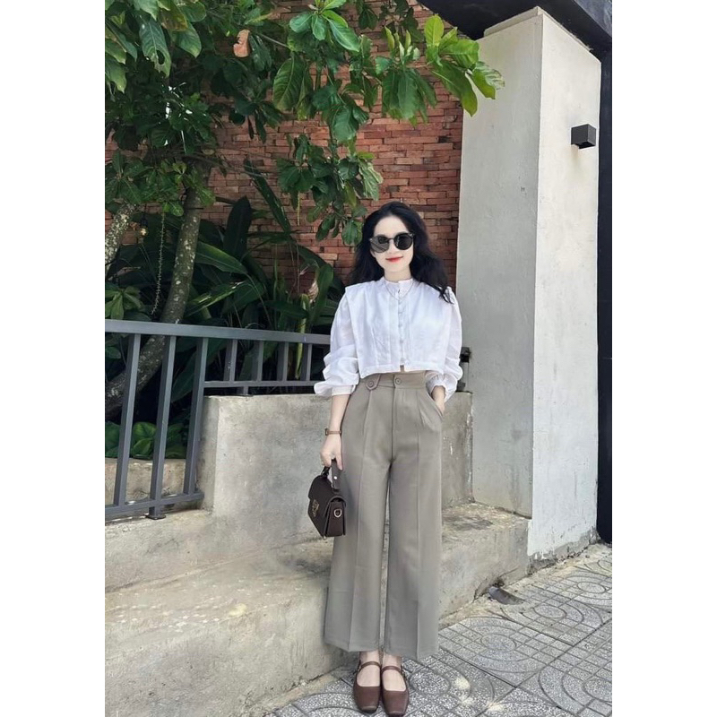 Set áo sơ mi quần xuông