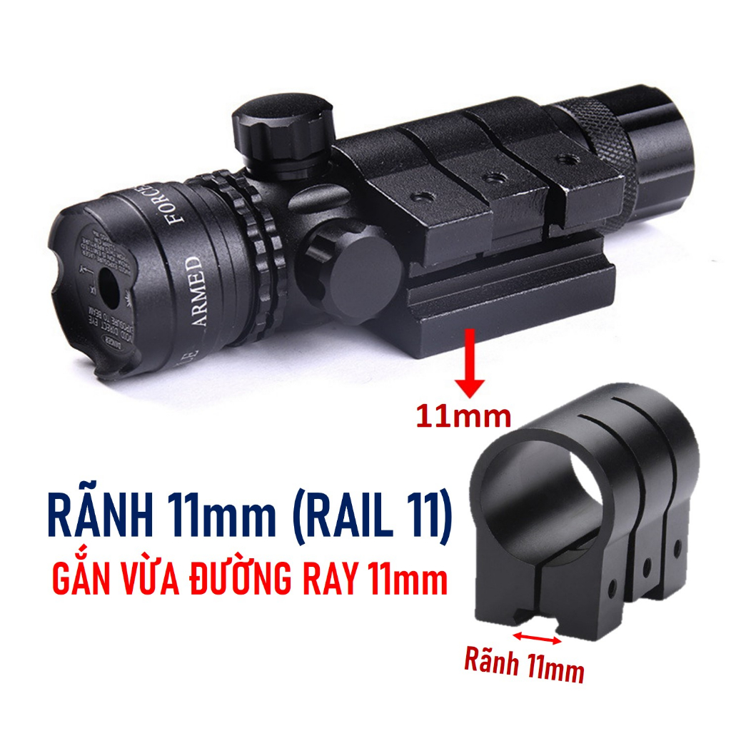 Đèn Laze Tia Xanh Lá Chiếu Xa Kim Loại Cho VlP 10 11 12, Na' - Đồ Chơi Ngọc Quan