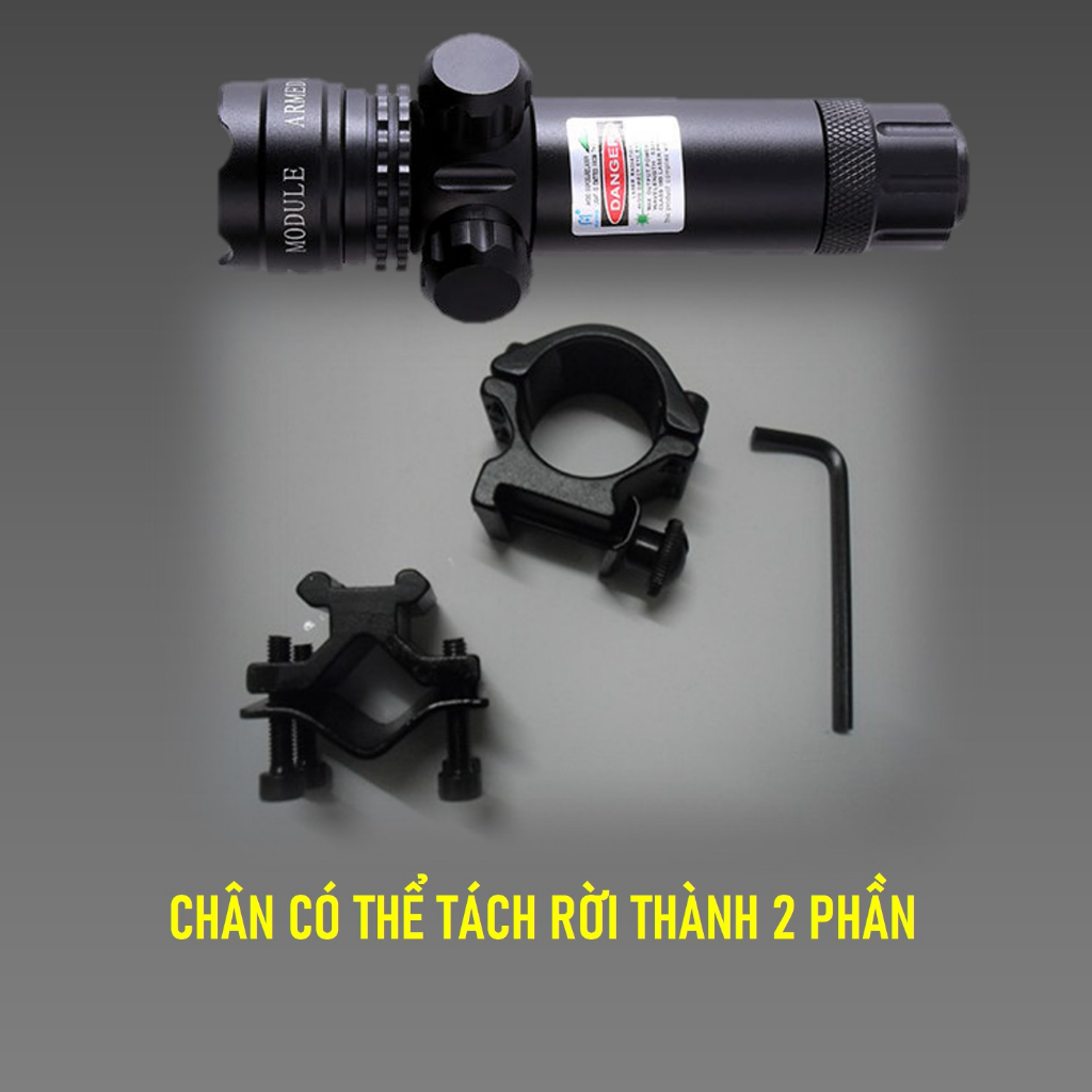 Đèn Laze Tia Xanh Lá Chiếu Xa Kim Loại Cho VlP 10 11 12, Na' - Đồ Chơi Ngọc Quan