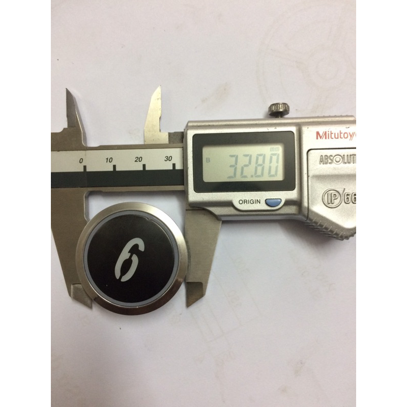 ❤️🌈Nút Bấm Tròn Thang Máy LED Đỏ Phi 32,8mm