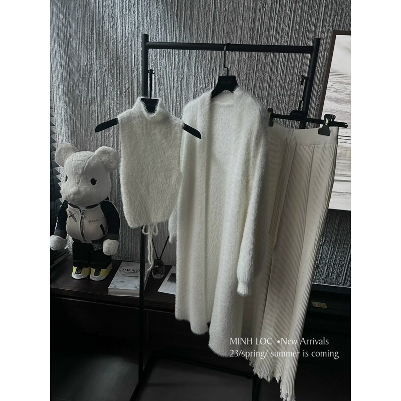 Set len lông thỏ 3 món