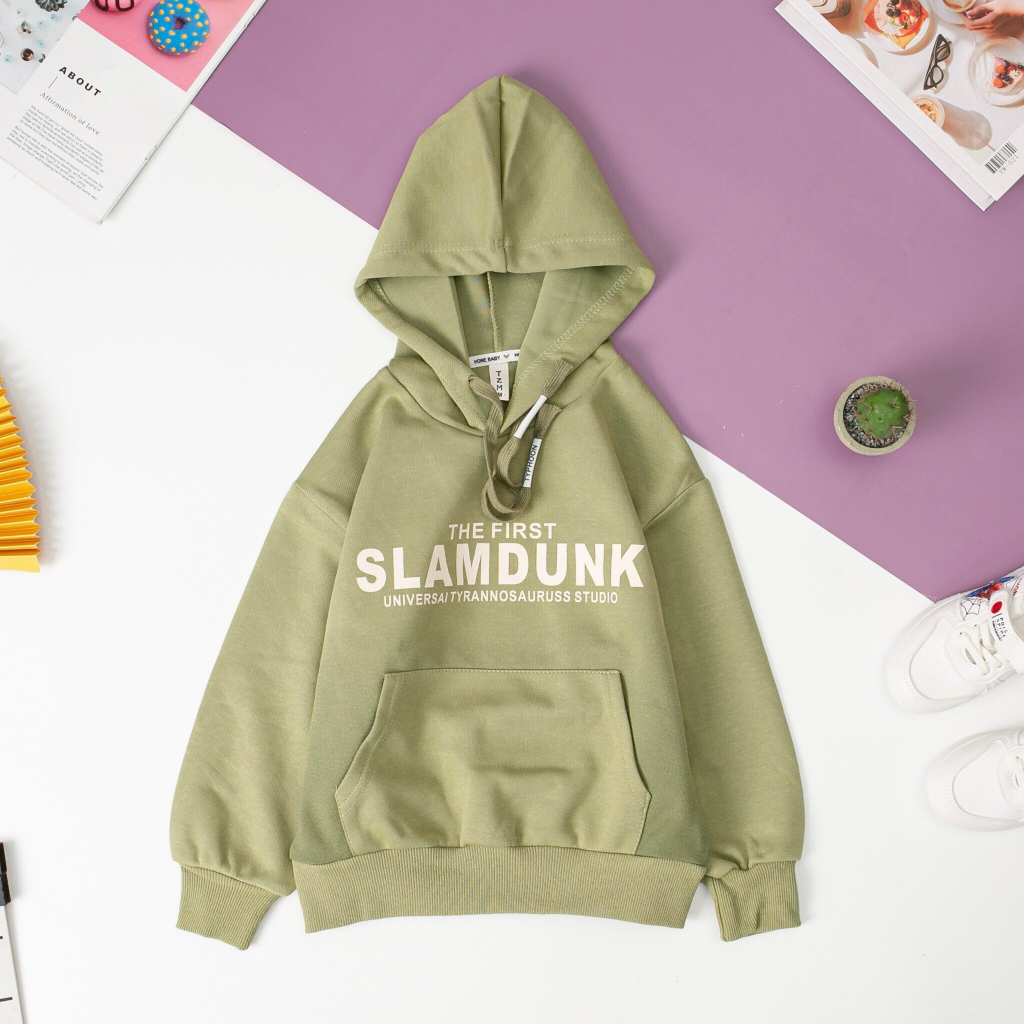 Áo nỉ hoodie có mũ LITIBABY cho bé trai bé gái size 17-33kg
