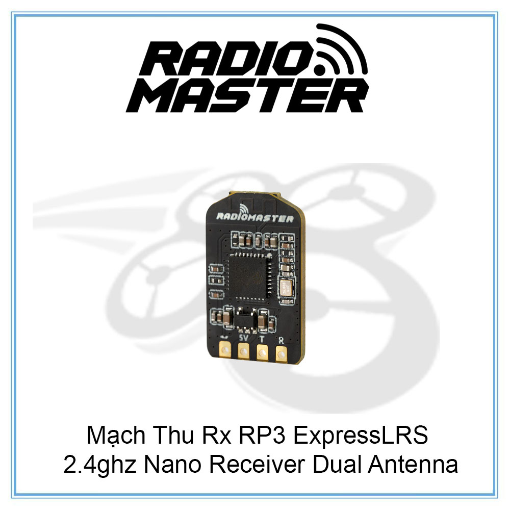 Mạch Thu Rx Radiomaster RP3 ExpressLRS 2.4ghz Nano Receiver Dual Antenna Chính hãng