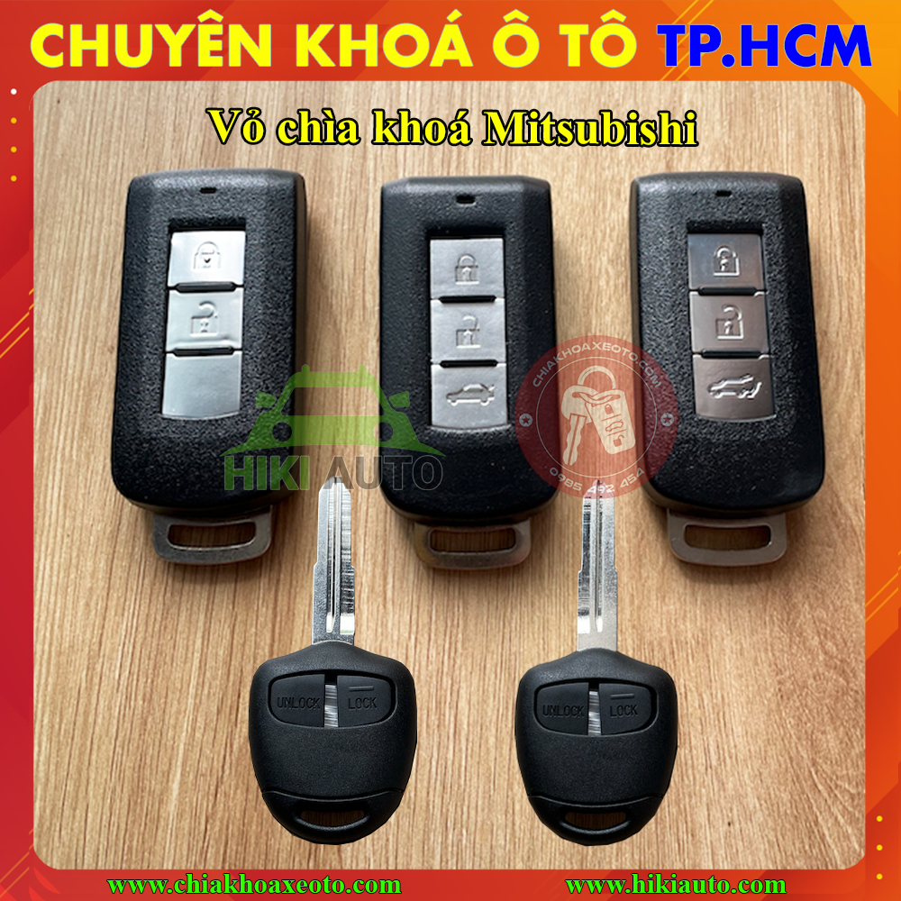 Vỏ chìa khoá Mitsubishi Xpander Triton Attrage Mirage Outlannder Pajero, Vỏ chìa khoá remote chuẩn zin