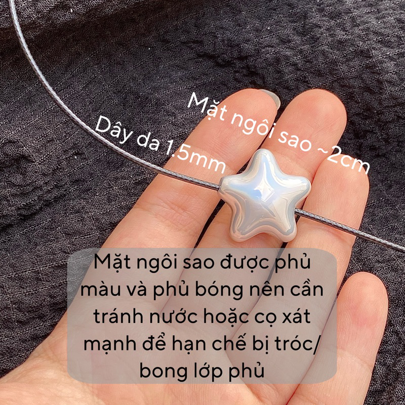 ✩ Vòng cổ dây rút ngôi sao lấp lánh ★ Dây chuyền Ciwu ✿