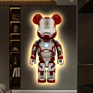 Tranh Gấu Bearbrick/ Kaws Cao Cấp Tráng Gương Treo Tường Phòng Khách/ Deco nhà/ Trang Trí Cửa Hàng/ Shop Quần Áo