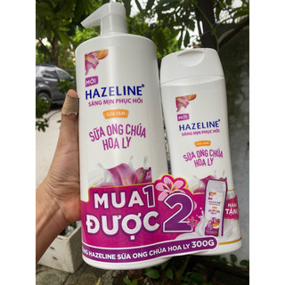 Sữa tắm dưỡng da Hazeline chai 1KG TẶNG CHAI NHỎ 300Gr